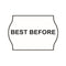 Non-Tamper Proof 22x16mm Meto BEST BEFORE Freezer Grade Label