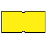 21x12mm Meto Labels, Permanent Adhesive, Non-Tamper Proof, Fluoro Yellow