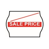22x16mm Meto SALE PRICE Label, Removable Adhesive, Non-Tamper Proof