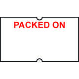 21x12mm PACKED ON Labels, Freezer Grade Adhesive, Non-Tamper Proof