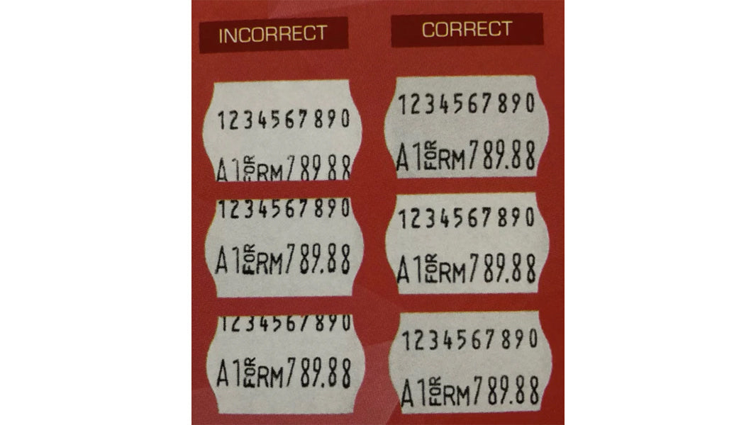 Adjust Print and Label Position on Meto Pricing Gun