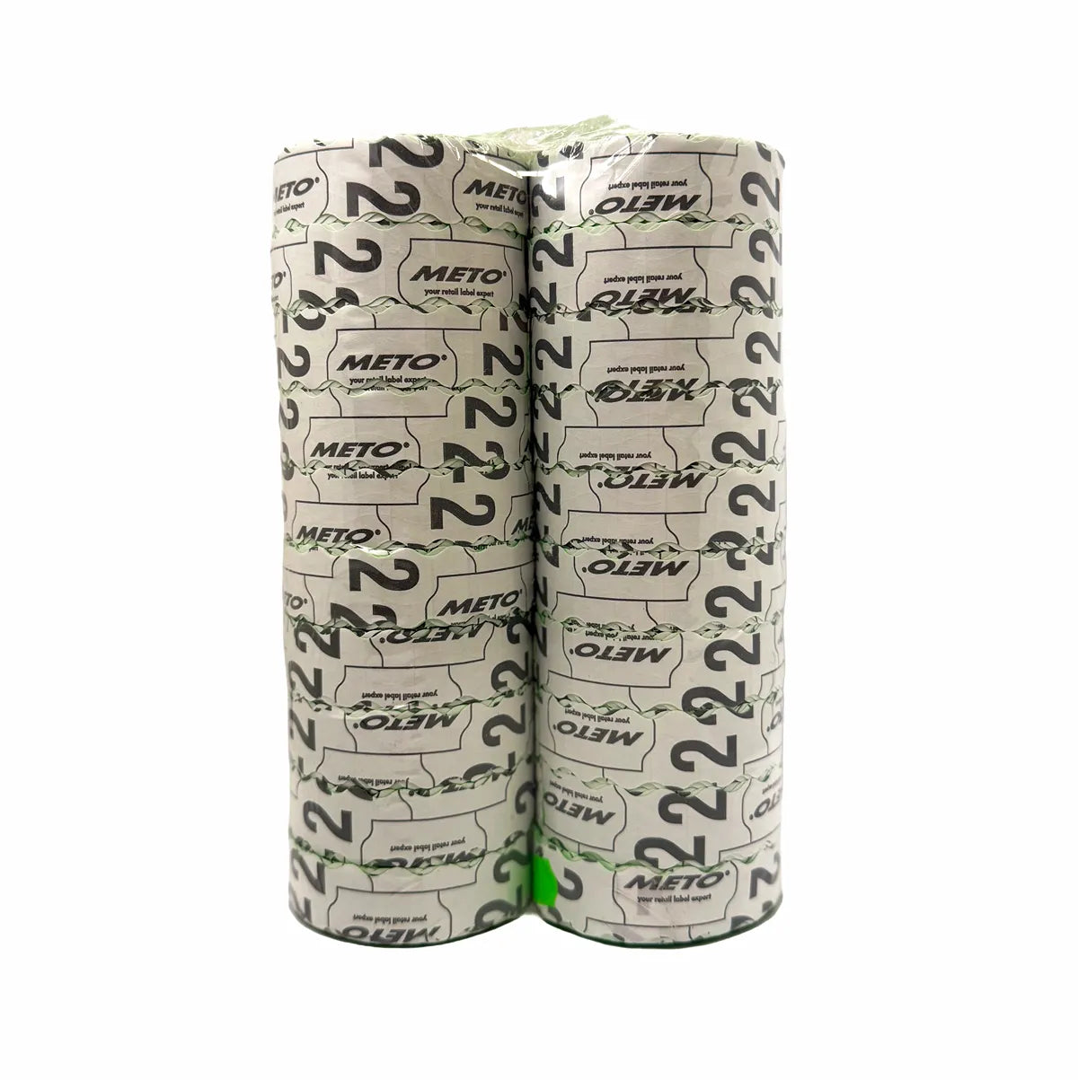 22x16mm fluoro green permanent label bundle