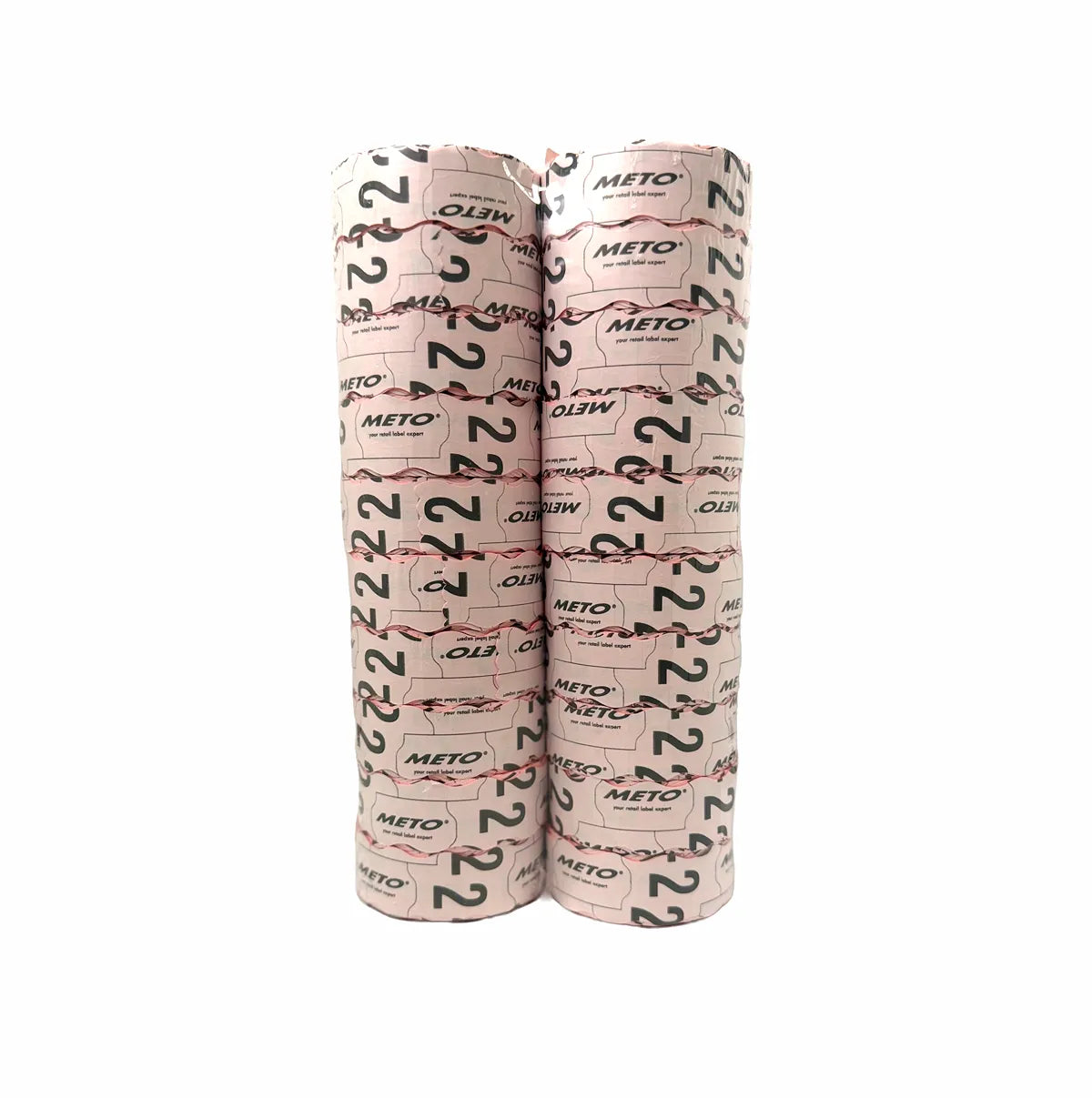 22x16mm fluoro red permanent label bundle