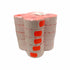 26x16mm Meto fluoro red removable label bundle