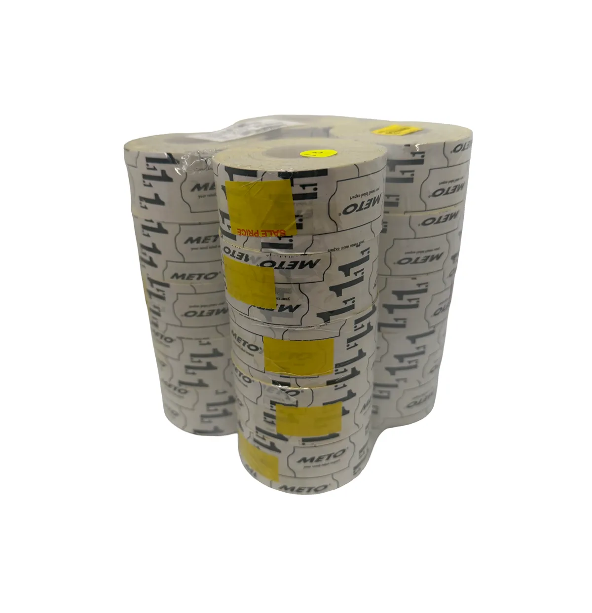 29x28mm Meto fluoro yellow removable label bundle