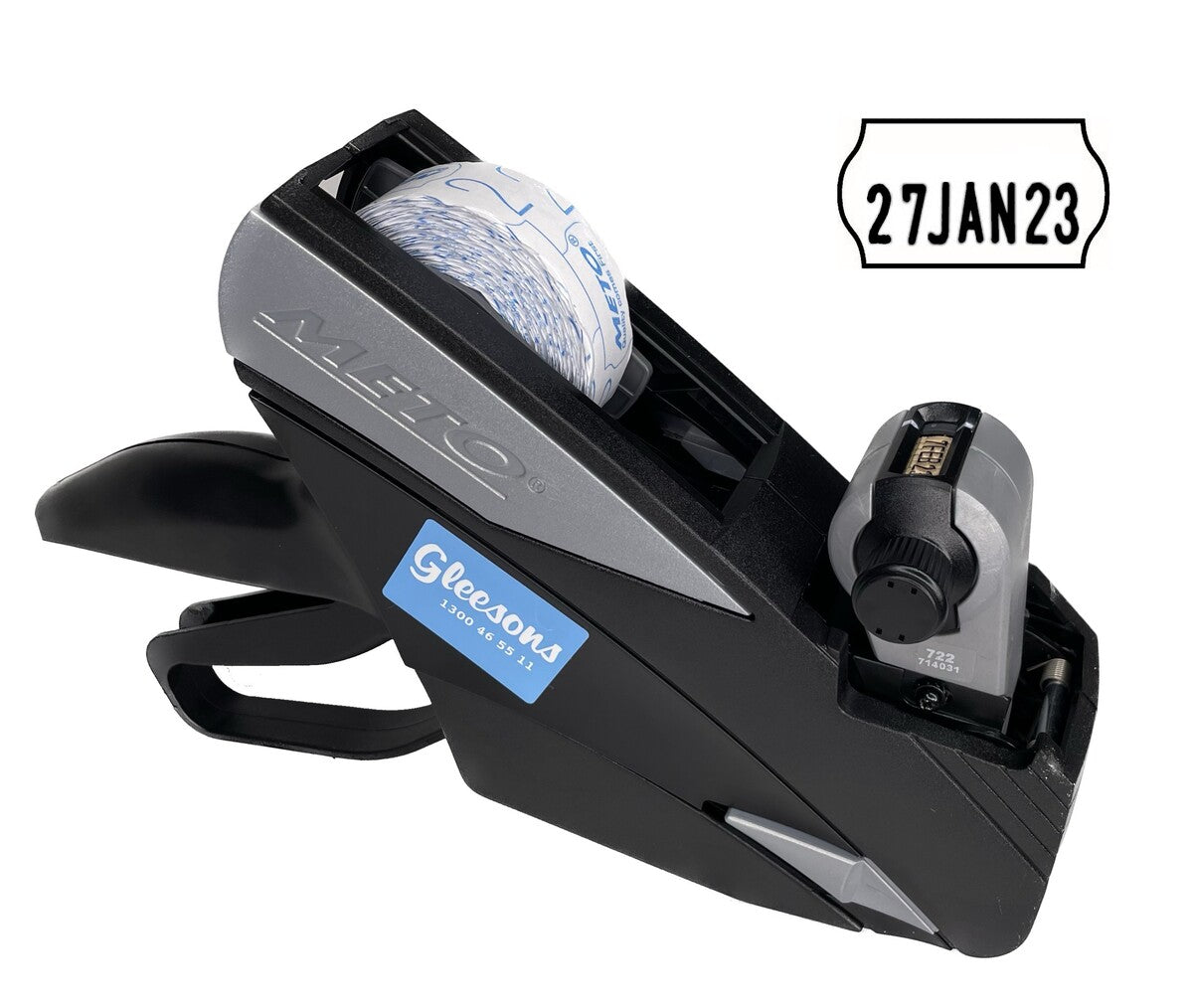 Meto Silver 722 Single-Line Date Coder – Gleesons: Price Guns & Labels