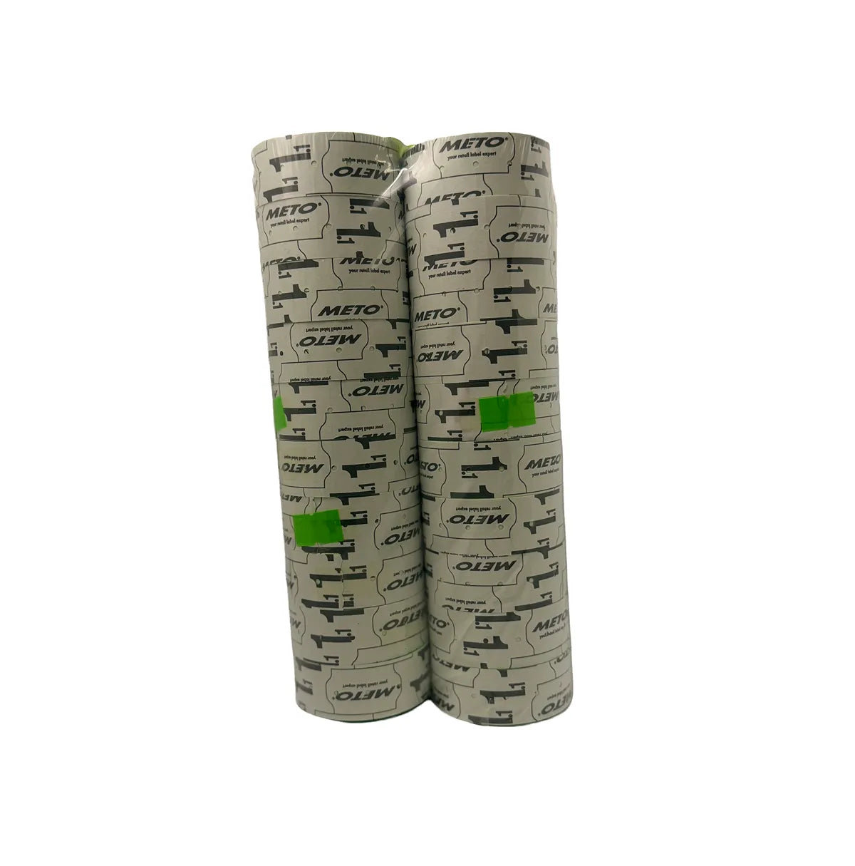 21x12mm Meto fluoro green removable label bundle