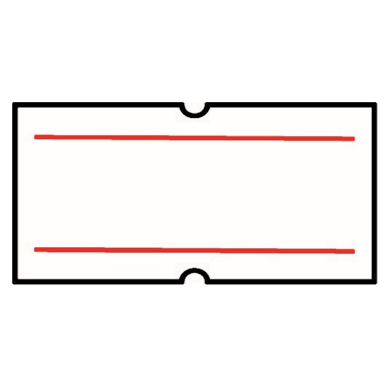 21x12mm Meto Red Double Line Removable Labels - 20,000 Labels ...
