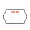 Tamper Proof 18x11mm Meto USE BY in Red Text, Freezer Grade Label