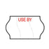 Tamper Proof 18x11mm Meto USE BY in Red Text, Freezer Grade Label