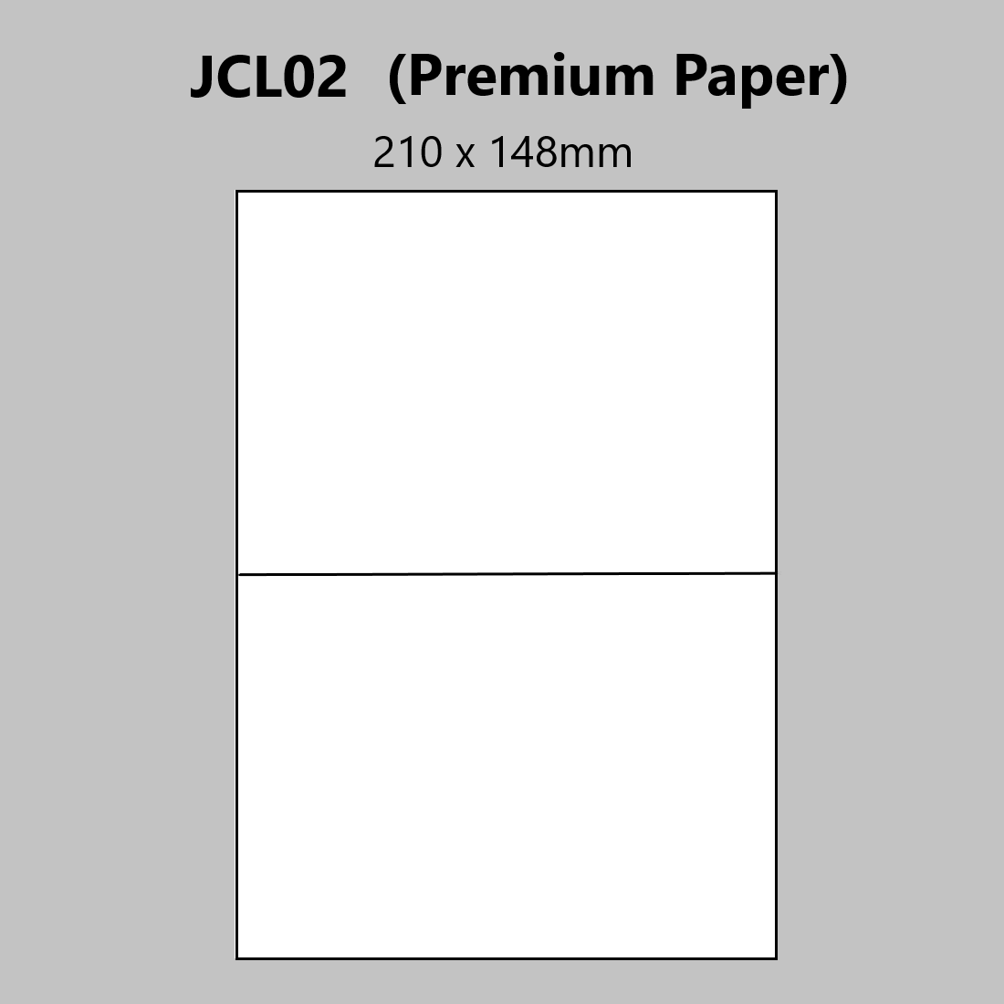 A4 Laser Printer Labels - 2 Labels Per Page - 100 Sheets