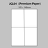A4 Laser Printer Labels - 4 Labels Per Page - 100 Sheets