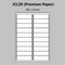 A4 Laser Printer Labels - 20 Labels Per Page - 100 Sheets