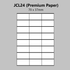 A4 Laser Printer Labels - 24 Labels Per Page - 100 Sheets