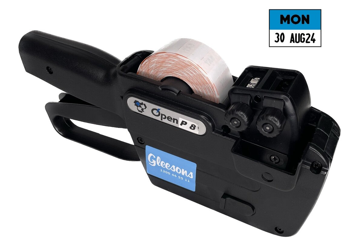 Open P8 Single-Line Day Label Gun - Uses 22x16mm Rectangular Day Labels ...